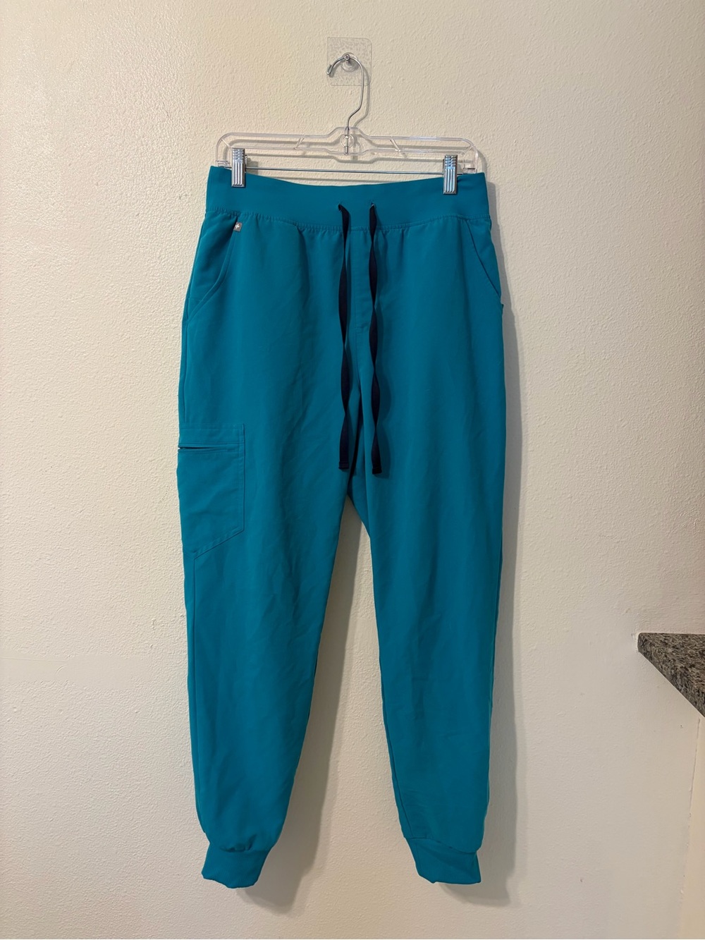 FIGS Women’s Teal Zamora Jogger Scrub Pants - High Waisted